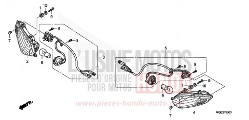 CLIGNOTANT VFR1200FC de 2012